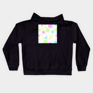 Pastel Neon polka dot summer Kids Hoodie